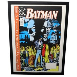 Batman #441 Framed 12x16 A Lonely Place of Dying‎ Cover Art by Pérez | DC Comics